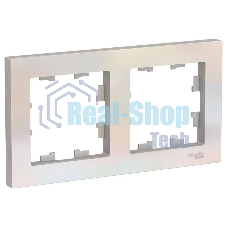Рамка 2-м AtlasDesign универс. жемчуг SchE ATN000402