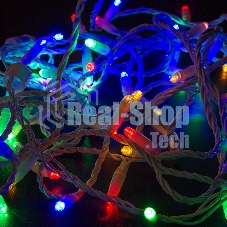 Гирлянда Neon-night Нить 10м, постоянное свечение, белый ПВХ, 230В, цвет: Мультиколор