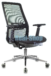 Кресло руководителя Бюрократ MC-915 черный TW-01 38-418 сетка/ткань, крестовина алюминий