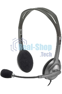 Гарнитура проводная Logitech Headset H110 grey (981-000472/981-000271)