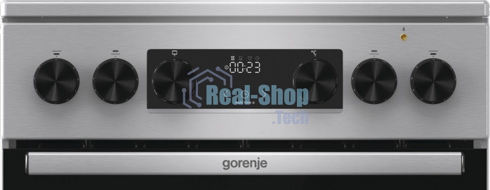 Плита электрическая Gorenje GECS5C70XA серебристый, конфорок 4 электрических, духовка 70 л, 50 см x 85 см x 59.4 см
