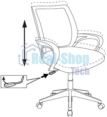 Кресло детское Бюрократ BUROKIDS 1 W мультиколор луна розовая крестов. пластик пластик белый