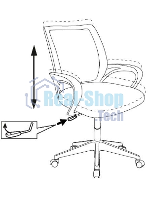 Кресло детское Бюрократ BuroKIDS 1 W мультиколор луна розовая крестов. пластик пластик белый