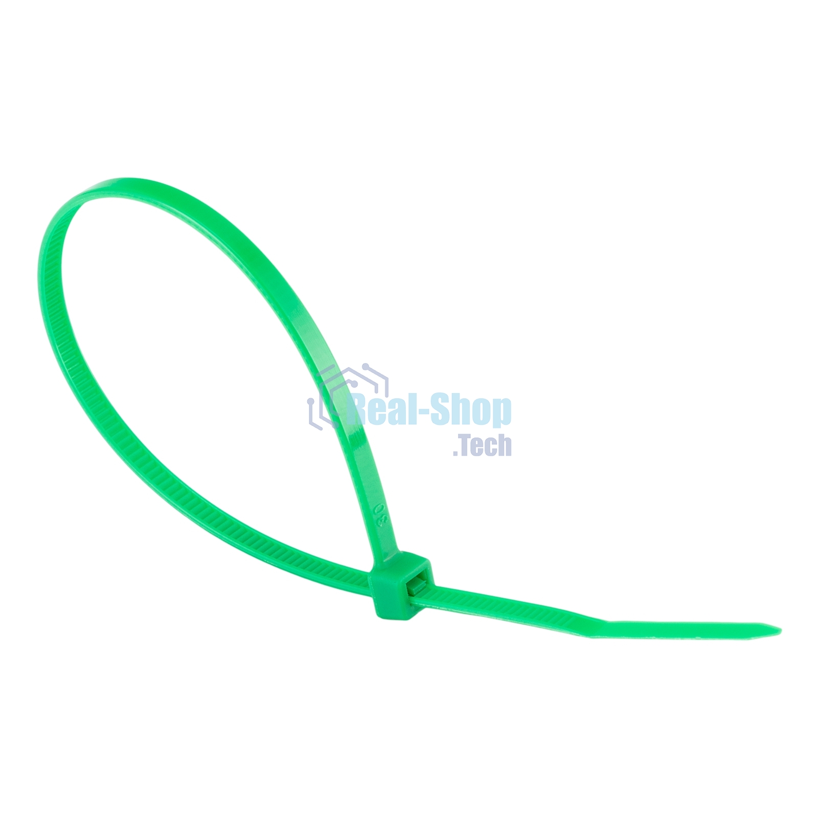 Хомуты Сибртех 200 х 3,6 мм, пластиковые, зеленые, 100 шт.