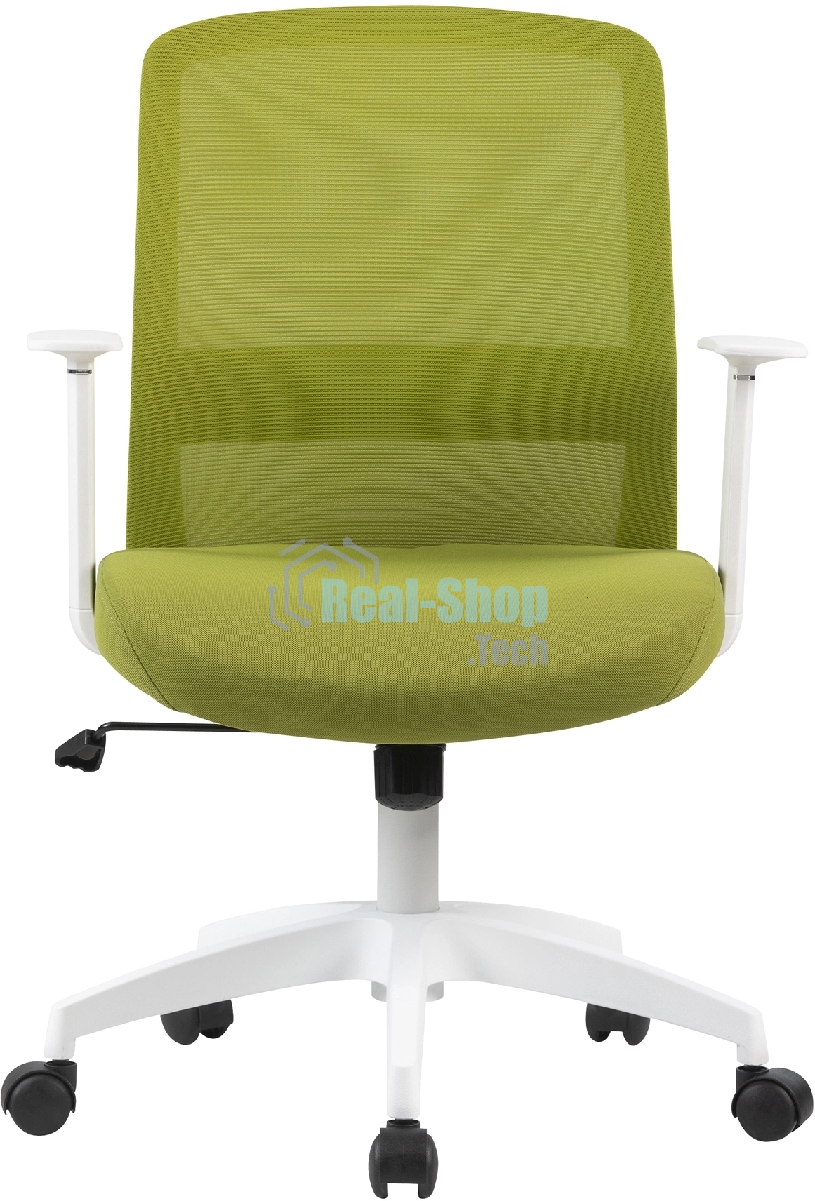Кресло компьютерное Cactus CS-WMC333-GN салатовый, сиденье салатовый, сетка/ткань, низк.спин. крестов. пластик, пластик белый