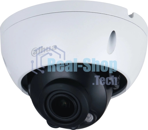 Уличная купольная IP-видеокамера Dahua 2Мп; 1/2.8” CMOS; моторизованный объектив 2.8~12 мм; механический ИК-фильтр; чувствительность 0.008лк@F1.7; сжатие: H.265+, H.265, H.264+, H.264, MJPEG; 2 потока