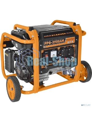 Электрогенератор бензиновый Carver PPG-3900АM, 3 кВт, 95 дБ, 51 кг