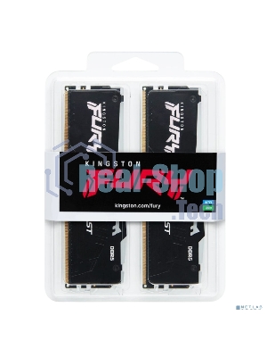 Оперативная память Kingston Fury Beast AMD, DDR5, 64Gb (2x32 Gb), 6000 MHz, CL36, радиатор, черный