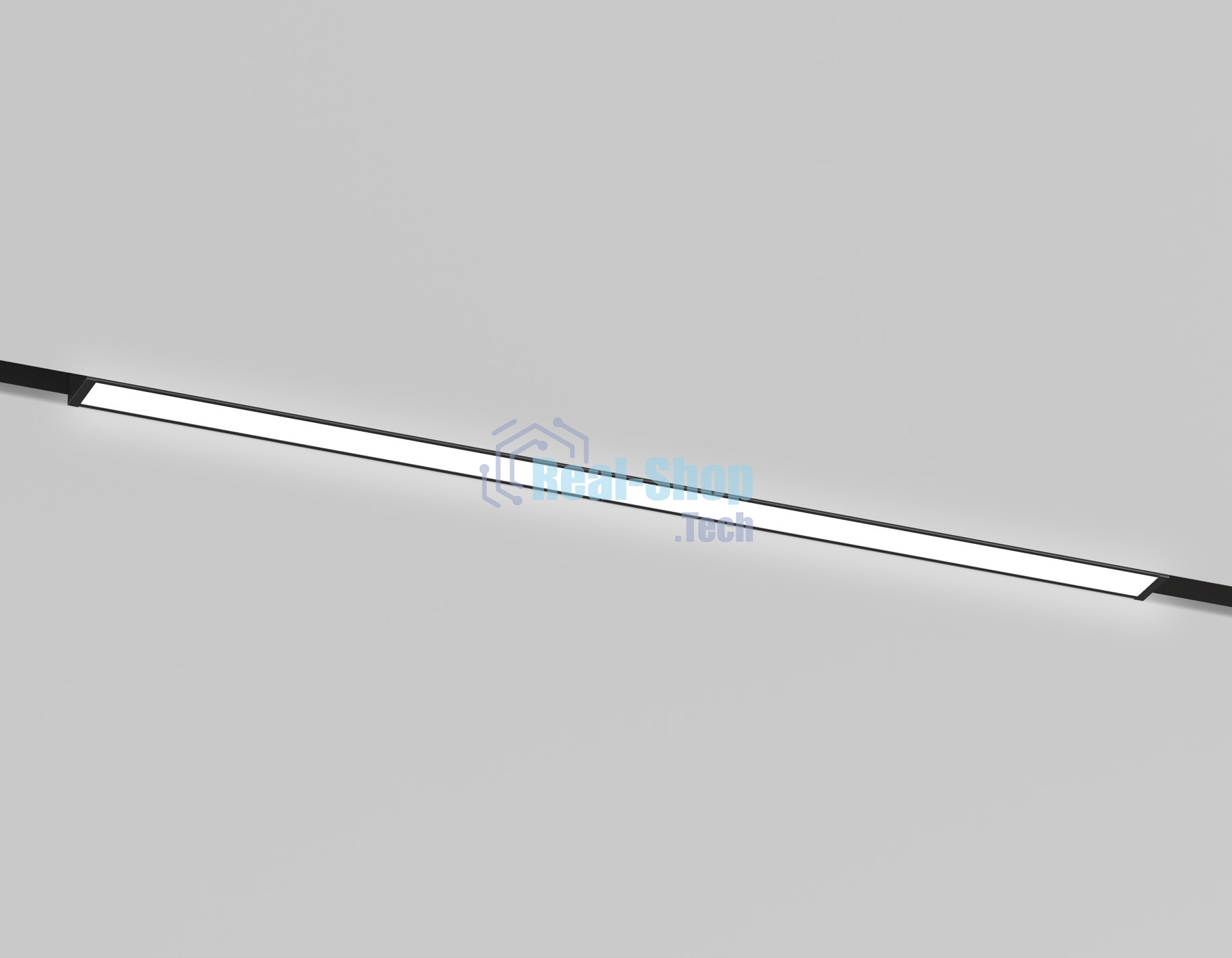 Трековый светильник GL2320 BK черный IP20 10W 3CCT 3000/4200/6400K 48V 200*10*37