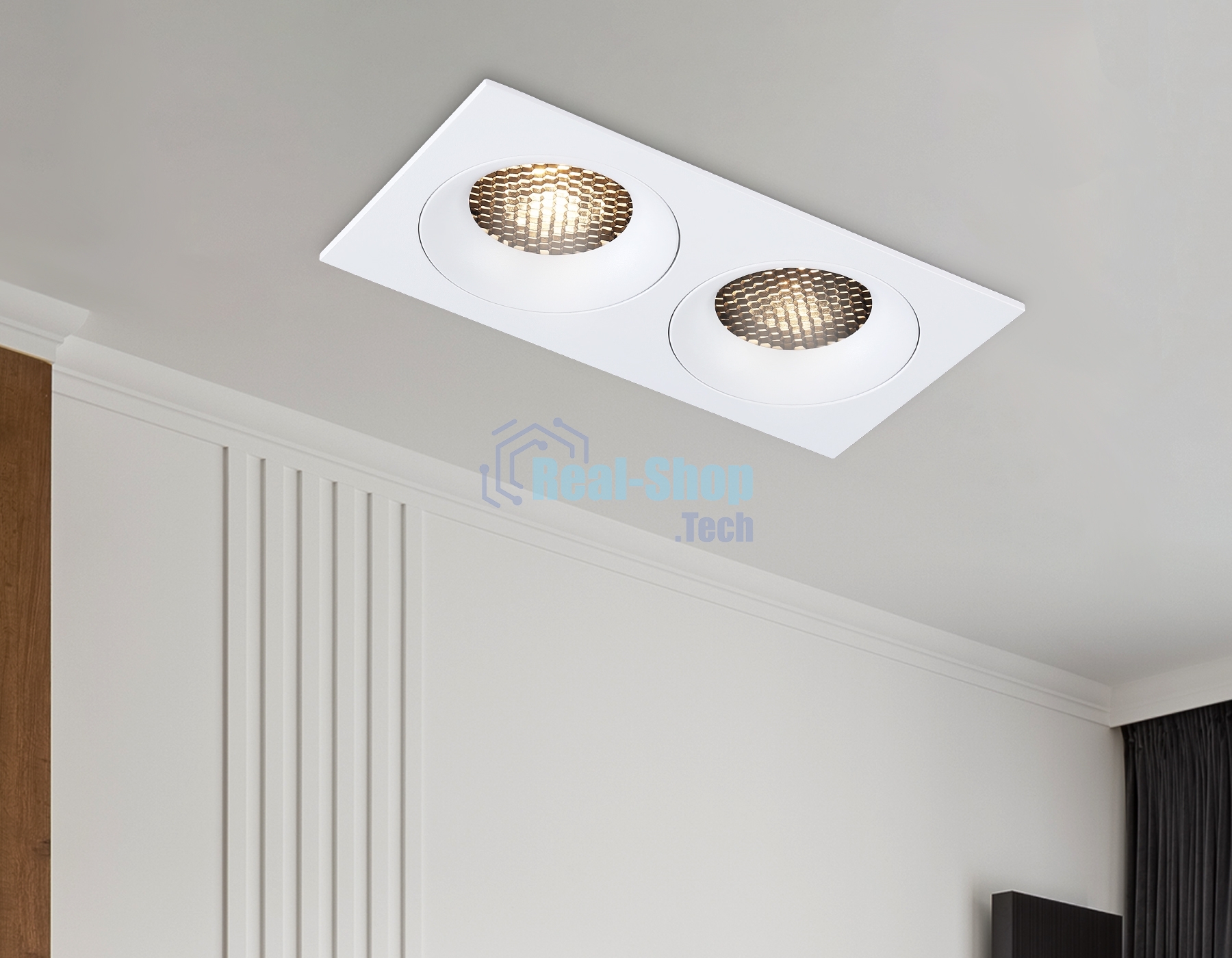 Светильник встраиваемый Ambrella light TN102731/2 WH белый GU5.3 175*92*23