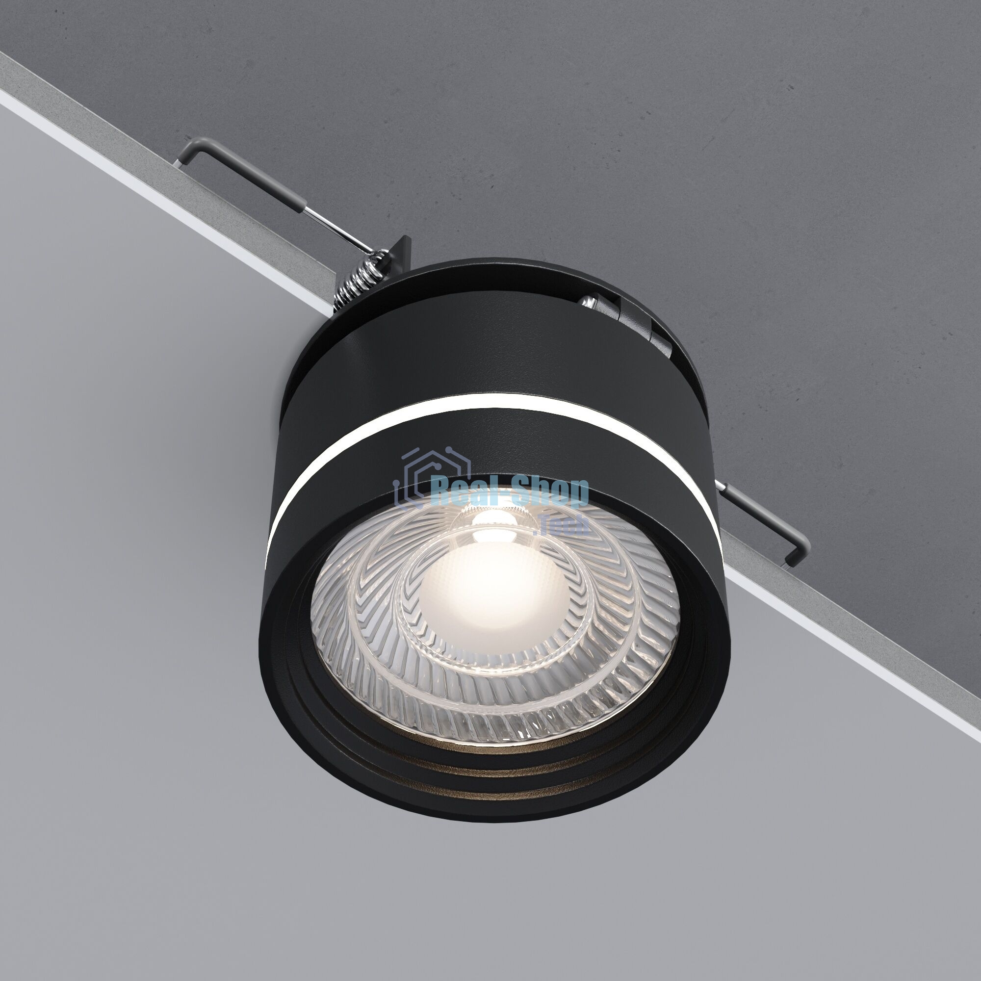 Встраиваемый светодиодный светильник 25035/LED 8W 4200K чёрный