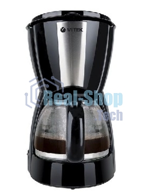 Кофеварка капельная Vitek VT-1503 черный, исп. кофе - молотый, 1.2 л, 900 Вт.