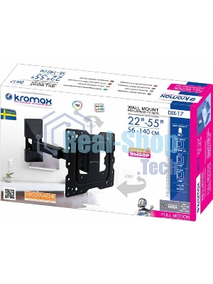 Кронштейн Kromax DIX-17 BLACK (для LED/LCD телевизоров 22