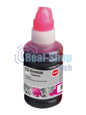Чернила Cactus CS-GI490M пурпурный 100мл для Canon PIXMA G1400, G2400, G3400