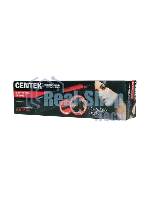 Выпрямитель для волос Centek CT-2008 черный/красный, 26 мм, 240 °C, 1 режим