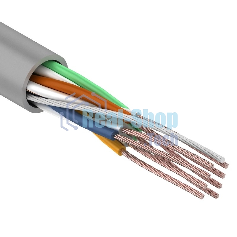 Кабель витая пара Rexant UTP 4PR 24AWG, cat.5e, STRANDED (бухта 305 м)