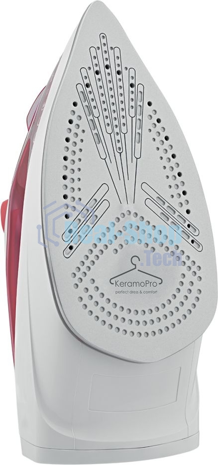 Утюг Scarlett SC-SI30K56 (розовый)Мощность, Вт: 2400; Световой индикатор работы: Да; Регулируемый пар до г/мин: 35; Паровой удар до г/мин: 140; Резервуар для воды, мл: 280; Функция разбрызгивания воды: Да; Терморегулятор: Да; Вертикальное отпаривание: Да;