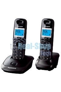 Телефон беспроводной (DECT) Panasonic KX-TG2512RU2 Доп трубка в комплекте, АОН, Caller ID, спикерфон, полифония