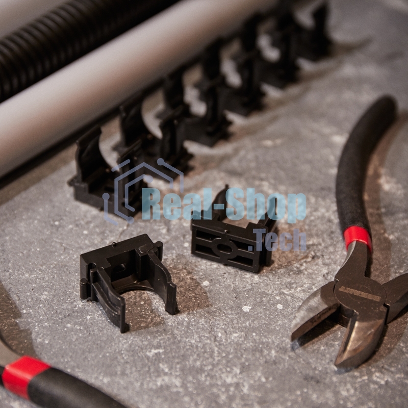 Крепеж-клипса для монтажного пистолета Rexant Ø 20 мм, черная (100 шт/уп)