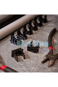 Крепеж-клипса для монтажного пистолета Rexant Ø 20 мм, черная (100 шт/уп)