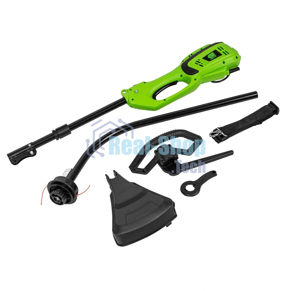 Триммер электрический Сибртех ЭКИ-1100, 1100 Вт, 350 мм, разборная штанга,катушка