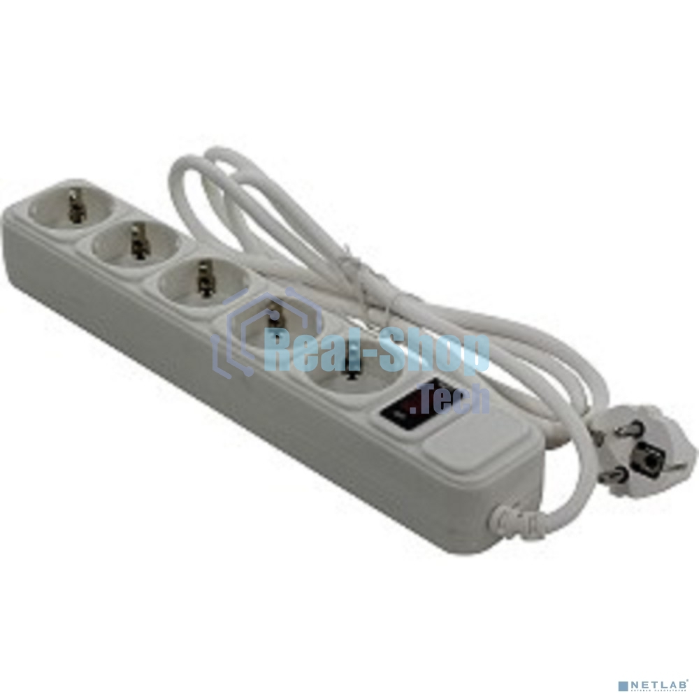 Сетевой фильтр Exegate EX221174RUS Сетевой фильтр Exegate SP-5-1.8W (5 розеток, 1.8 м, евровилка, белый)