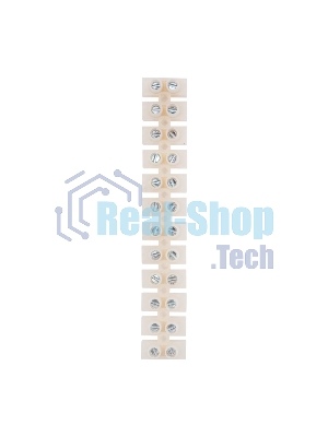 Клеммная колодка винтовая Rexant KВ-12 (4-12 мм²), ток 16 A, полиэтилен белый (ЗВИ), индивидуальная упаковка, 1 шт.