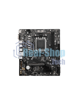 Материнская плата MSI PRO A620M-B, AM5, AMD A620, 2xDDR5, 4xSATA, 1xM.2 (PCIe 4.0 x4), 1xPCIe 4.0 x16, 1xPCIe 3.0 x1, 1xHDMI, 1xVGA, 1x2.5Gb LAN, 6xUSB-A 5Gbps, 6xUSB-A 2.0, 3x3.5 мм, 7.1, mATX