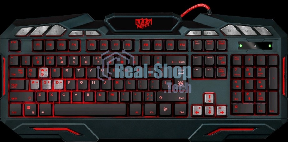 Клавиатура проводная Defender Doom Keeper GK-100DL RU, USB, черный