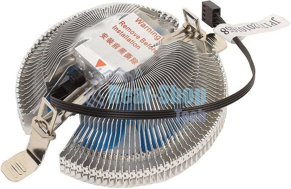 Кулер для процессора AeroCool/Formula Verkho I серебристый, 80 мм, алюминий, 2500 об/мин, 29.7 дБ, 4 pin, 90 Вт, 45 мм