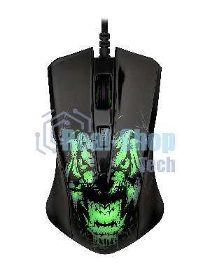 Мышь проводная Qumo Rampage M49 черный, 3200 dpi, USB, кнопки - 6