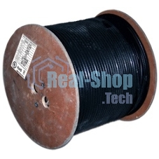 Кабель TWT коаксиальный RG11U 75 Ом, CCS, оплетка AL 96x0.16мм, PE, внешний, черный, 305 м Кабель TWT коаксиальный RG11U 75 Ом, CCS, оплетка AL 96x0.16мм, PE, внешний, черный, 305 м