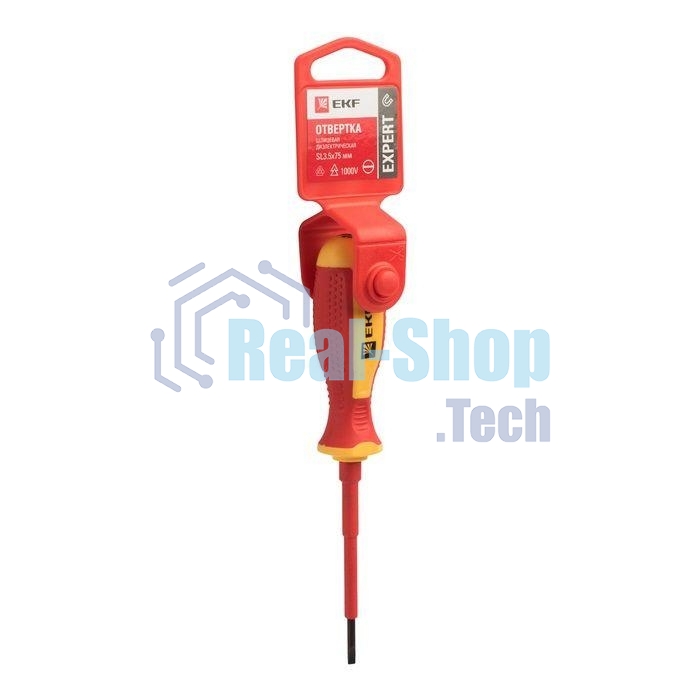 Отвертка SL3х75мм Expert 1000В PROхima EKF sl-3-75-exp-in