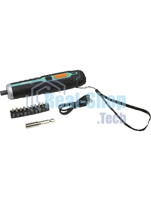Отвертка аккумуляторная Sturm! CD3404U2,3,6В,micro USB,подсветка,индикат напр,набор бит,без ЗУ