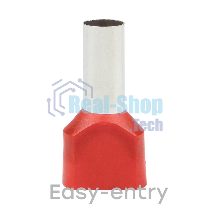 Наконечник штыревой втулочный изол. НШвИ(2) 10.0-14 (уп.50шт) EKF nhvi2-10.0-14