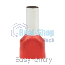 Наконечник штыревой втулочный изол. НШвИ(2) 10.0-14 (уп.50шт) EKF nhvi2-10.0-14