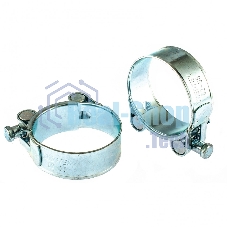 Хомуты металлические Сибртех силовые 52-55 мм, ширина 22 мм, шарнирные, W1, 2 шт. 47541