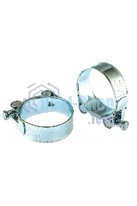 Хомуты металлические Сибртех силовые 52-55 мм, ширина 22 мм, шарнирные, W1, 2 шт. 47541