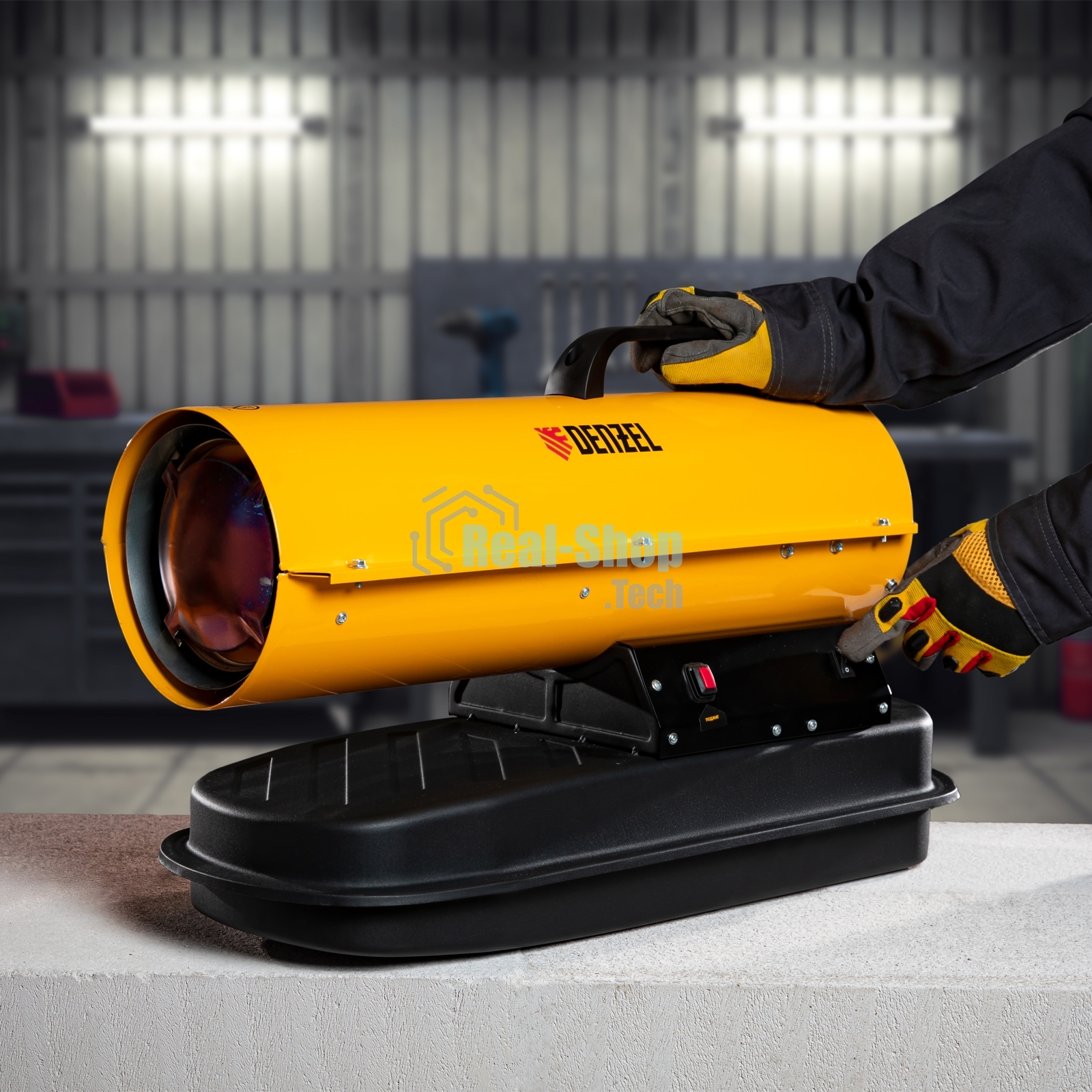 Дизельная тепловая пушка Denzel DHG-20, 20 кВт, 500 м3/ч, прямой нагрев