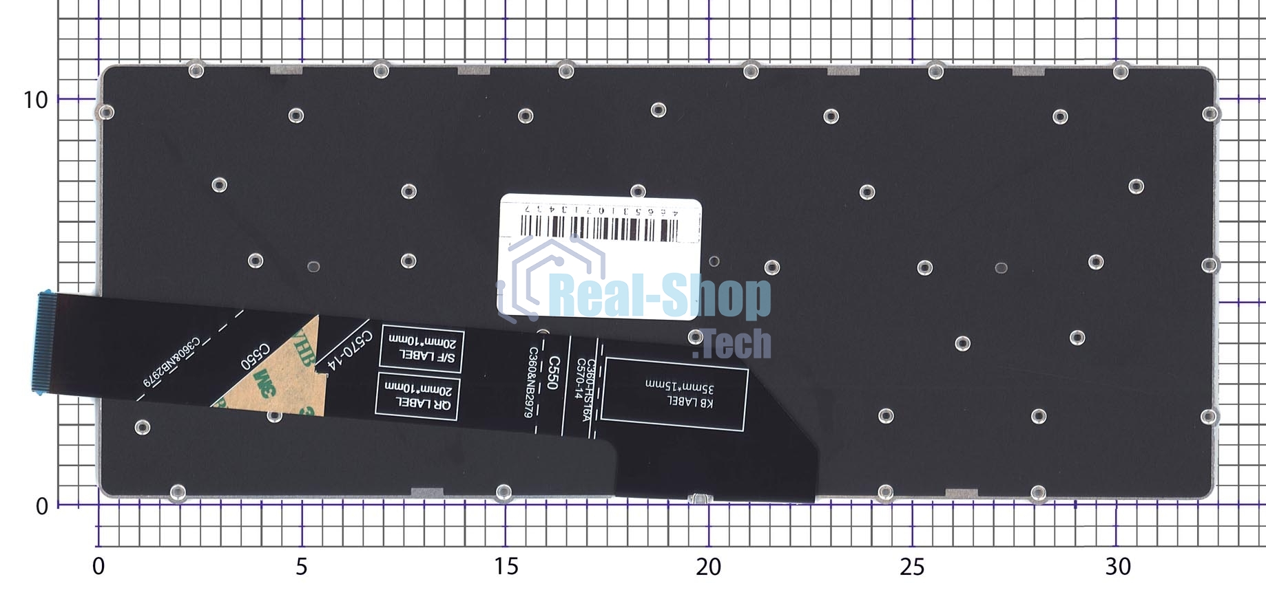 Клавиатура для ноутбука Lenovo Flex 5 CB-13 черная