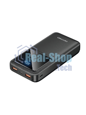 Портативный аккумулятор Vention 20000mAh(M/C-A/A)22.5W Черный с LED Дисплеем