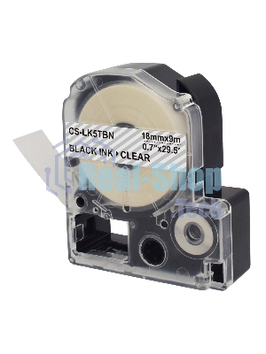 Картридж ленточный Cactus CS-LK5TbN черный для Epson LW400/LW700/LW600P/LW1000P/K400/Z700/Z900