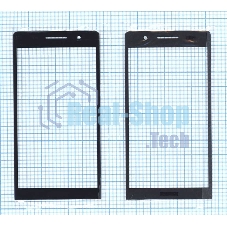 Стекло для Huawei Ascend P6 черное