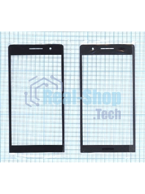 Стекло для Huawei Ascend P6 черное