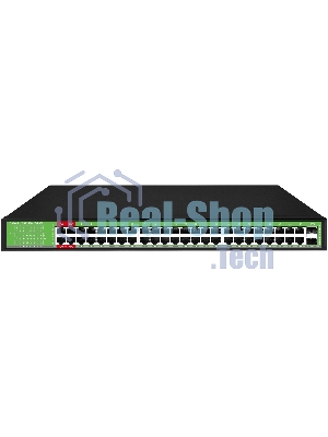 Коммутатор Digma DSP248G-2S-R800 V1, 48×1 Гбит/с + 2×1 Гбит/с SFP, неуправляемый