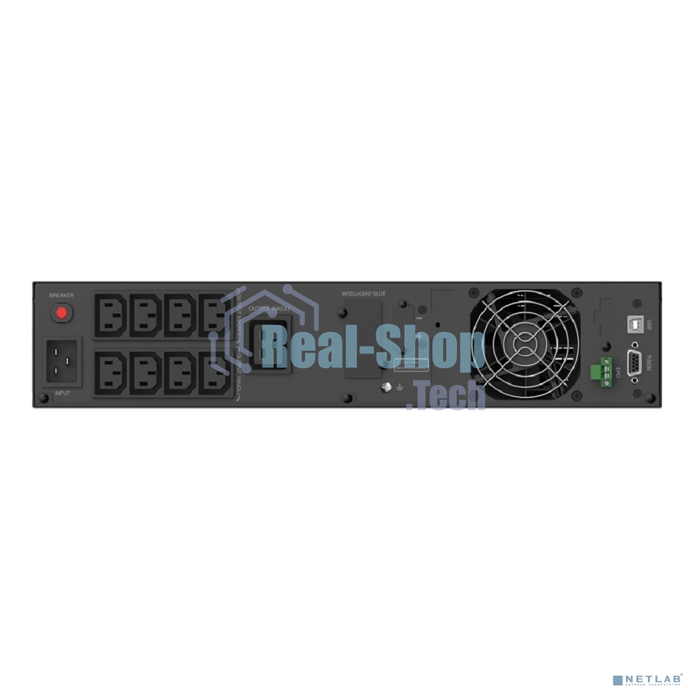 Источник бесперебойного питания CBR PLS-3KRT-8I-LCHERSC / 3000ВА / 2700Вт / 9 x C13,HID-USB, RS232, EPO, SNMP slot