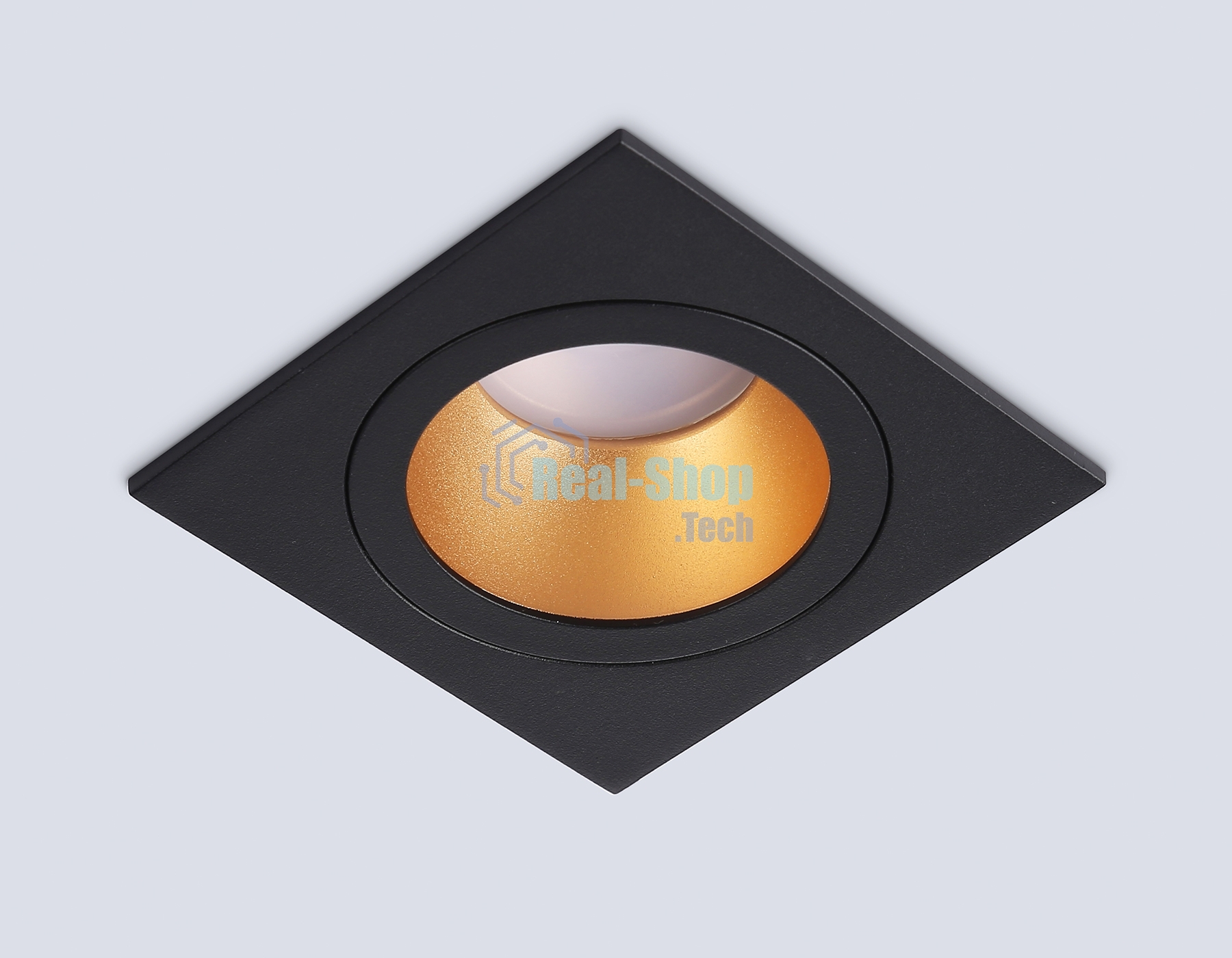 Встраиваемый точечный светильник Ambrella light TN102829 BK/GD черный/золото GU5.3 92*92*50