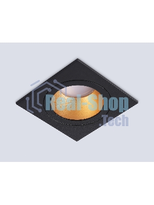 Встраиваемый точечный светильник Ambrella light TN102829 BK/GD черный/золото GU5.3 92*92*50