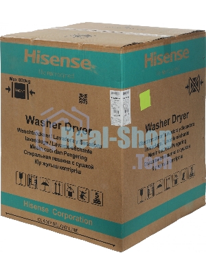Стирально-сушильная машина Hisense WD5S1045BB черный, загрузка фронтальная 10,5 кг, 1400 об/мин., класс: А
