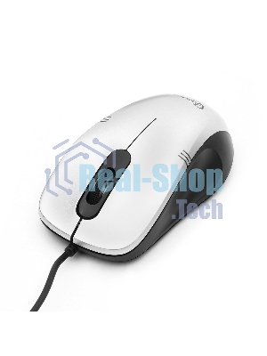 Мышь проводная Gembird MOP-100-S серебристый, 1000 dpi, USB, кнопки - 3